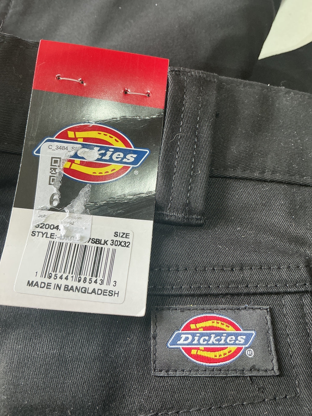 *NEW* Dickies FLEX Black Work Trousers Size 30x32 Durable Comfort Fit