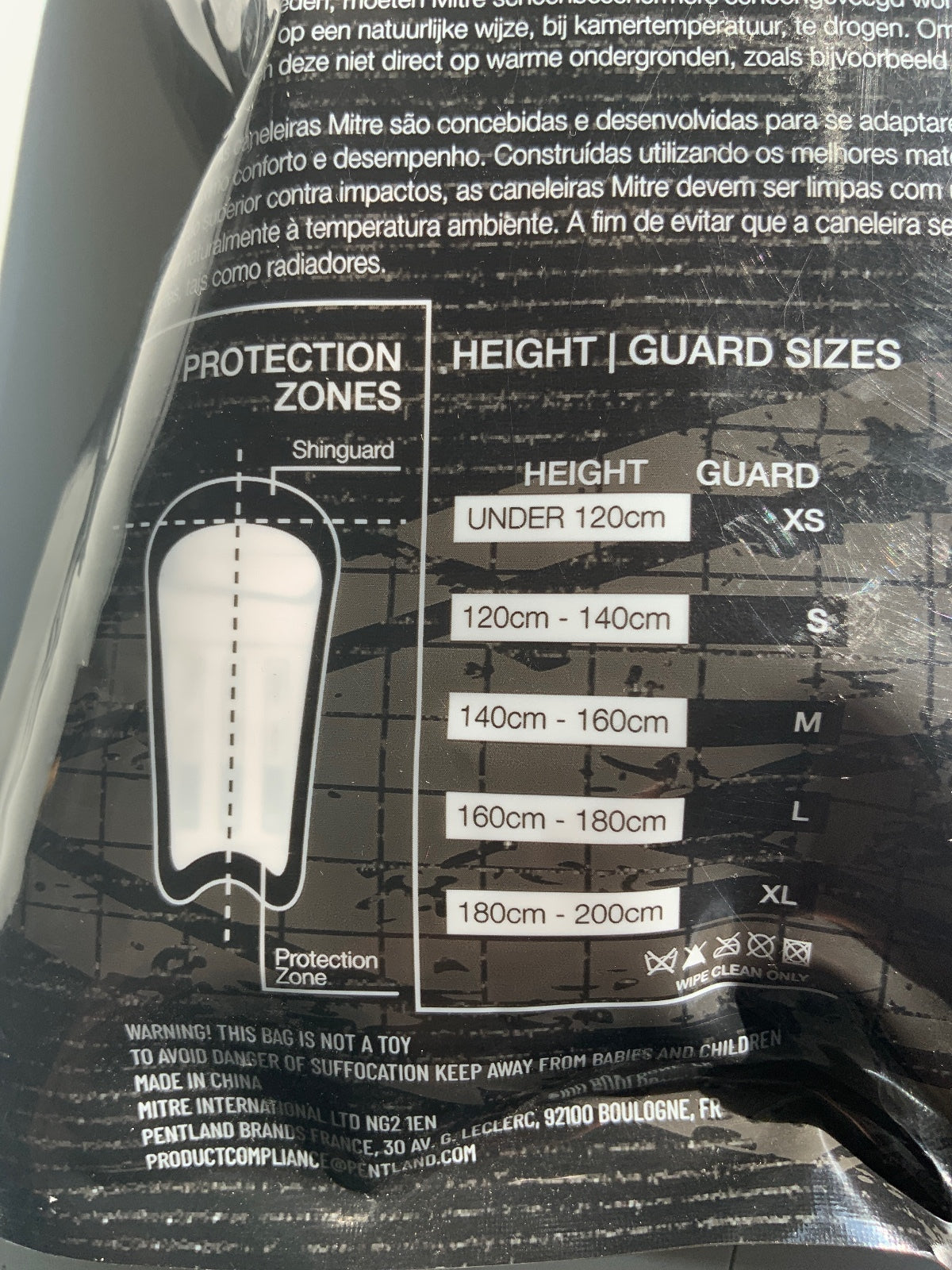 Mitre Aircell And Aircell Carbon Slip Shin Guards Size Small S Football