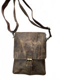 Oxford Chariot Bespoke Luxury Leather Crossbody Bag Brown Vintage Style
