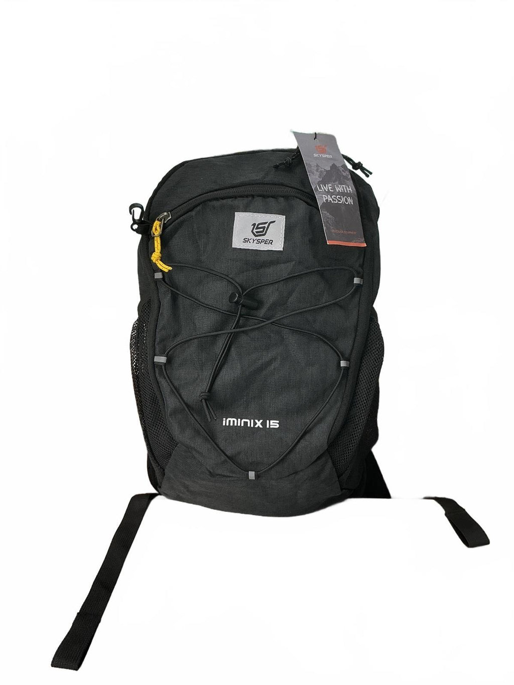 Skysper Iminix 15 Unisex Travel Backpack Black Ultralight