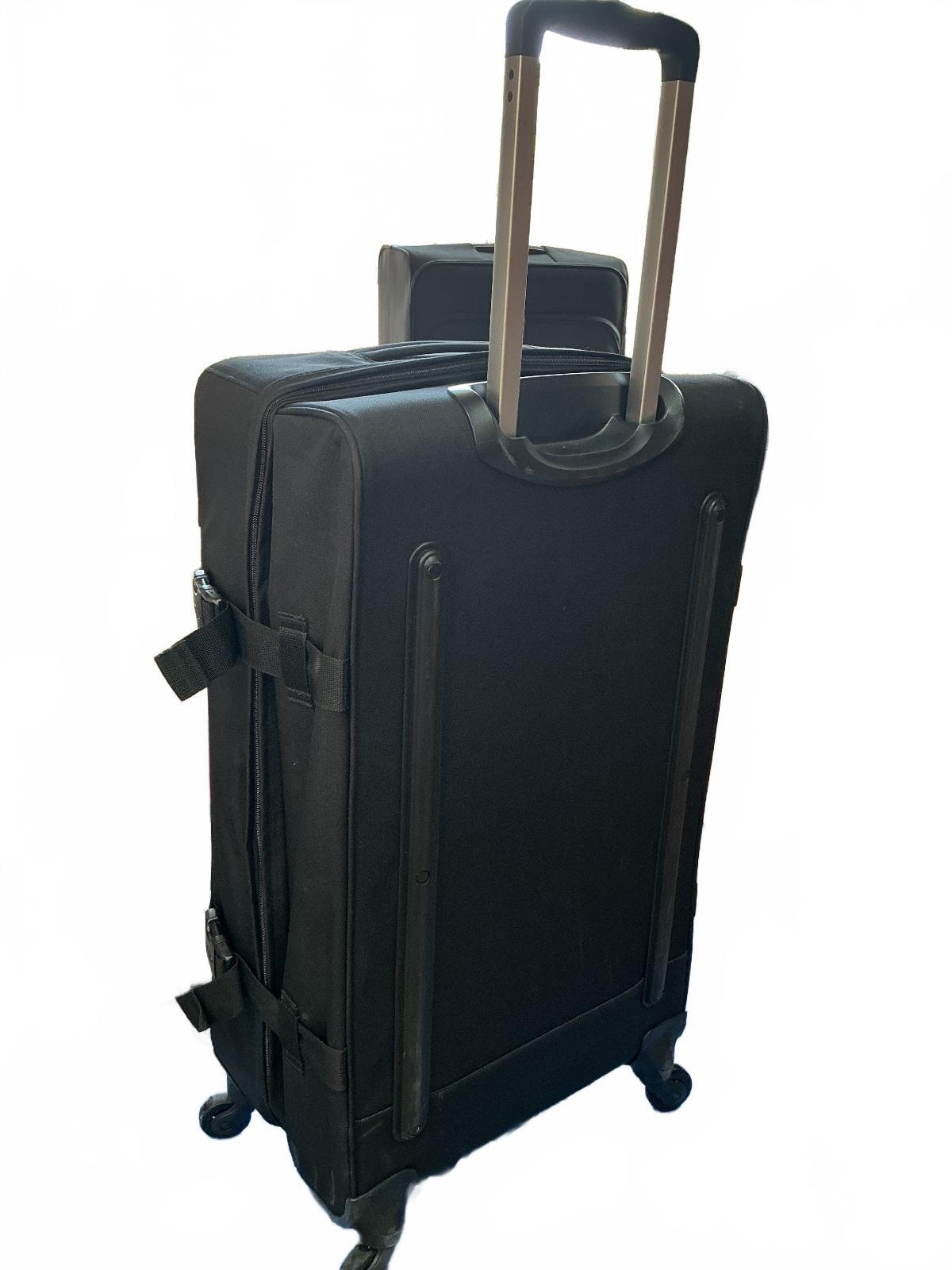 Eastpak Tranverz M Large Black Wheeled Travel Suitcase Luggage