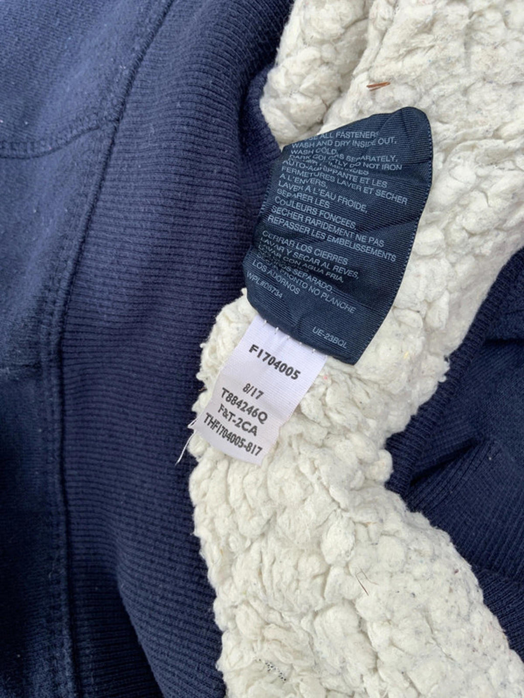 Tommy Hilfiger fleece lined hoodie large junior