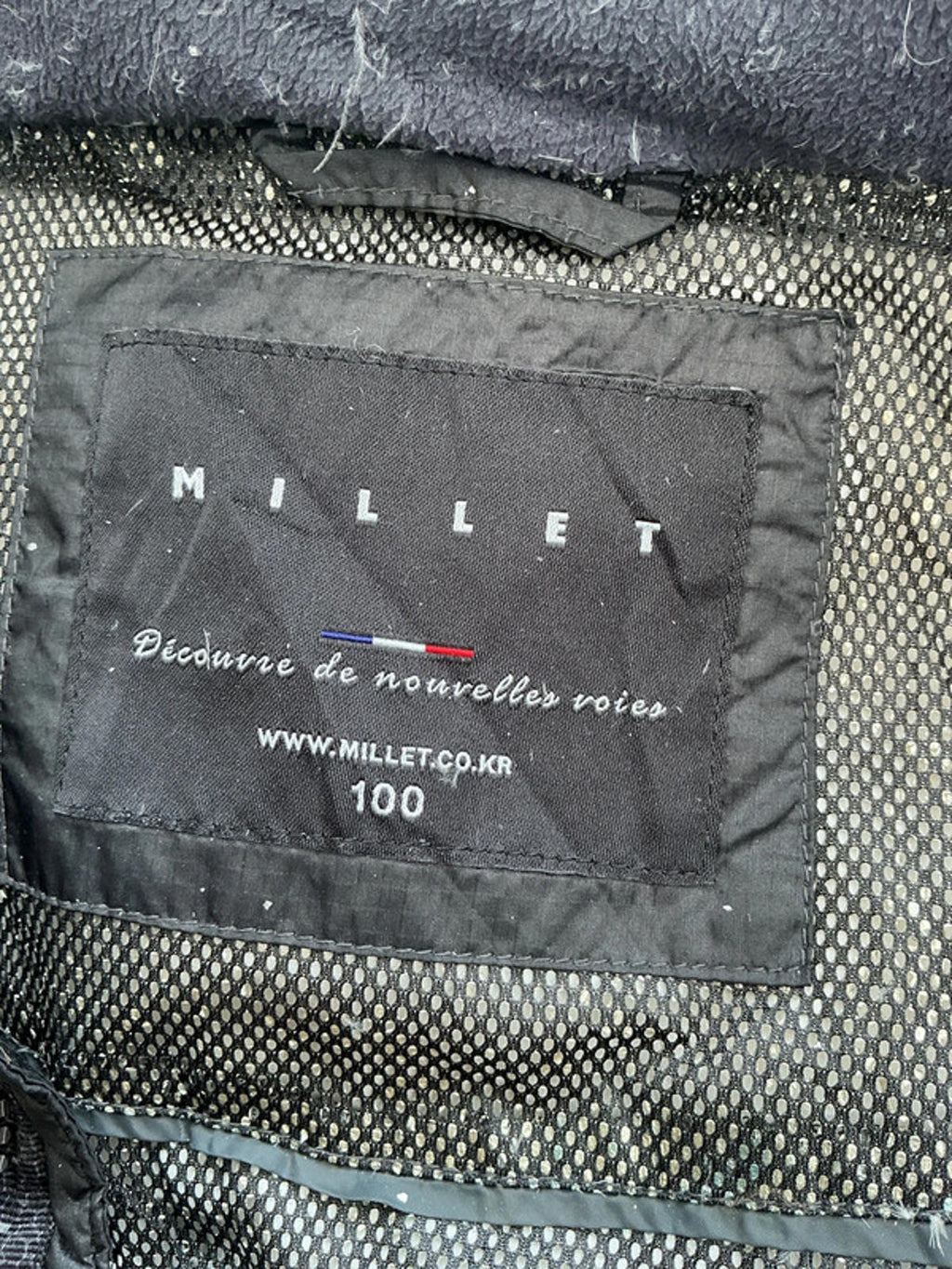 Millet Black Padded Winter Jacket Hooded Size Regular M Warm Outdoor