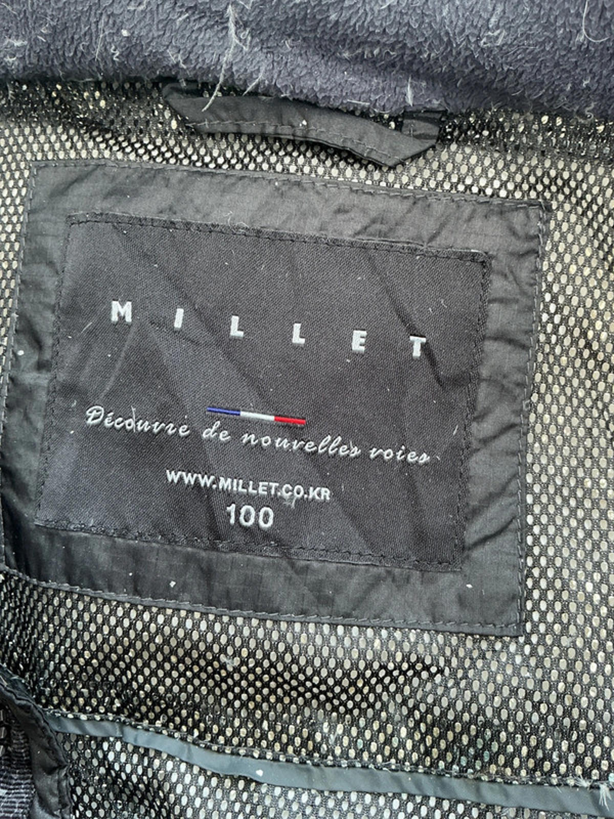 Millet Black Padded Winter Jacket Hooded Size Regular M Warm Outdoor