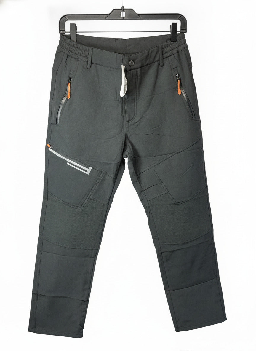 Peakwell Men's Outdoor Trousers Black Fleece Lined Waterproof Size XL