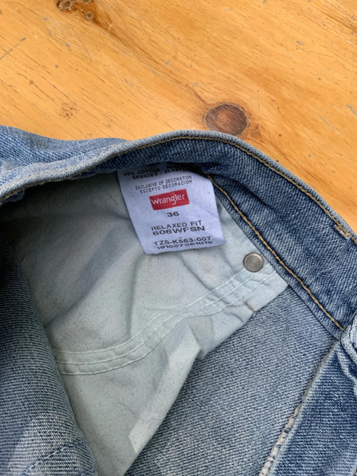 Wrangler denim shorts 36 waist