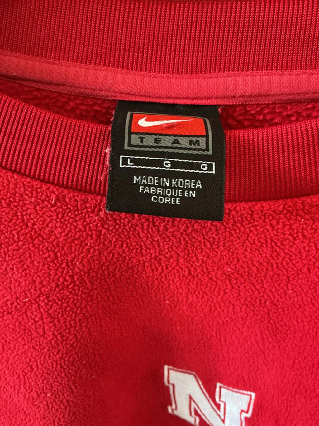 Nike cornhuskers fleece large