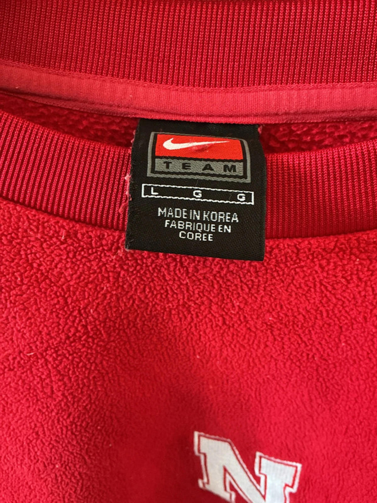 Nike cornhuskers fleece large