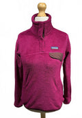 Patagonia Women's Size Small  Purple Fleece Pulleover Jacket Cozy Warm