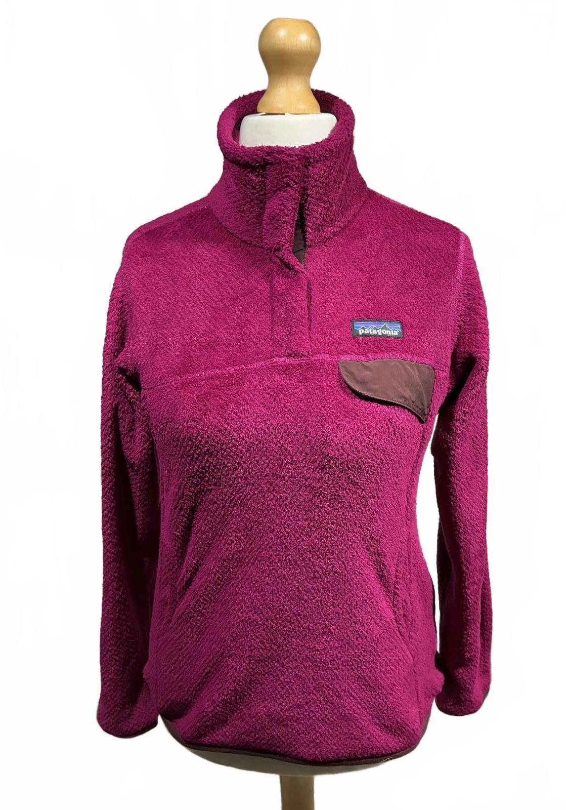 Patagonia Women's Size Small  Purple Fleece Pulleover Jacket Cozy Warm