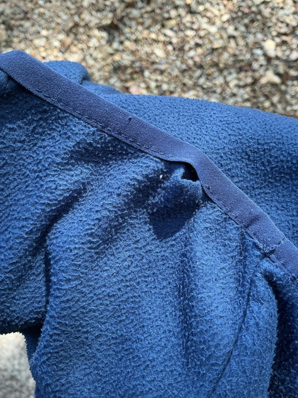 The North Face Men's Fleece Half Zip XL Blue Good Condition