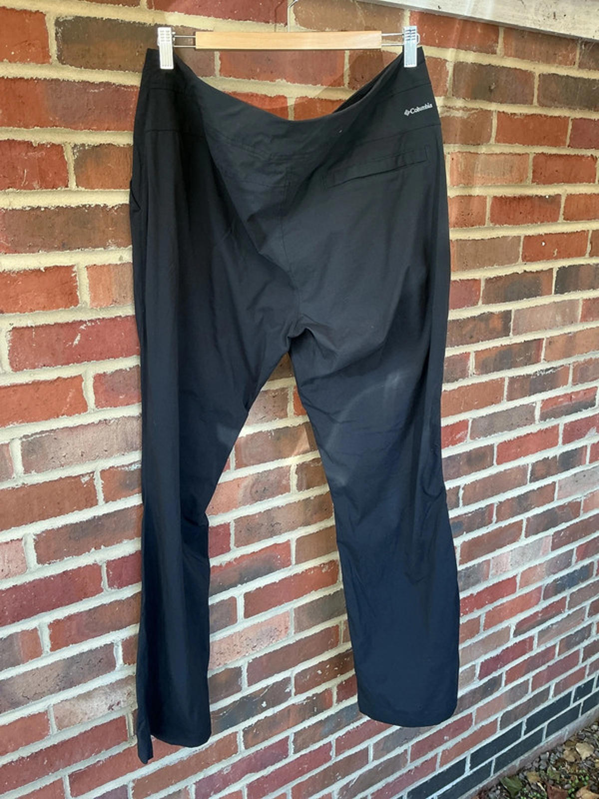 Columbia Women's Activewear Stretchy Hiking Trousers 16W Black Very Good