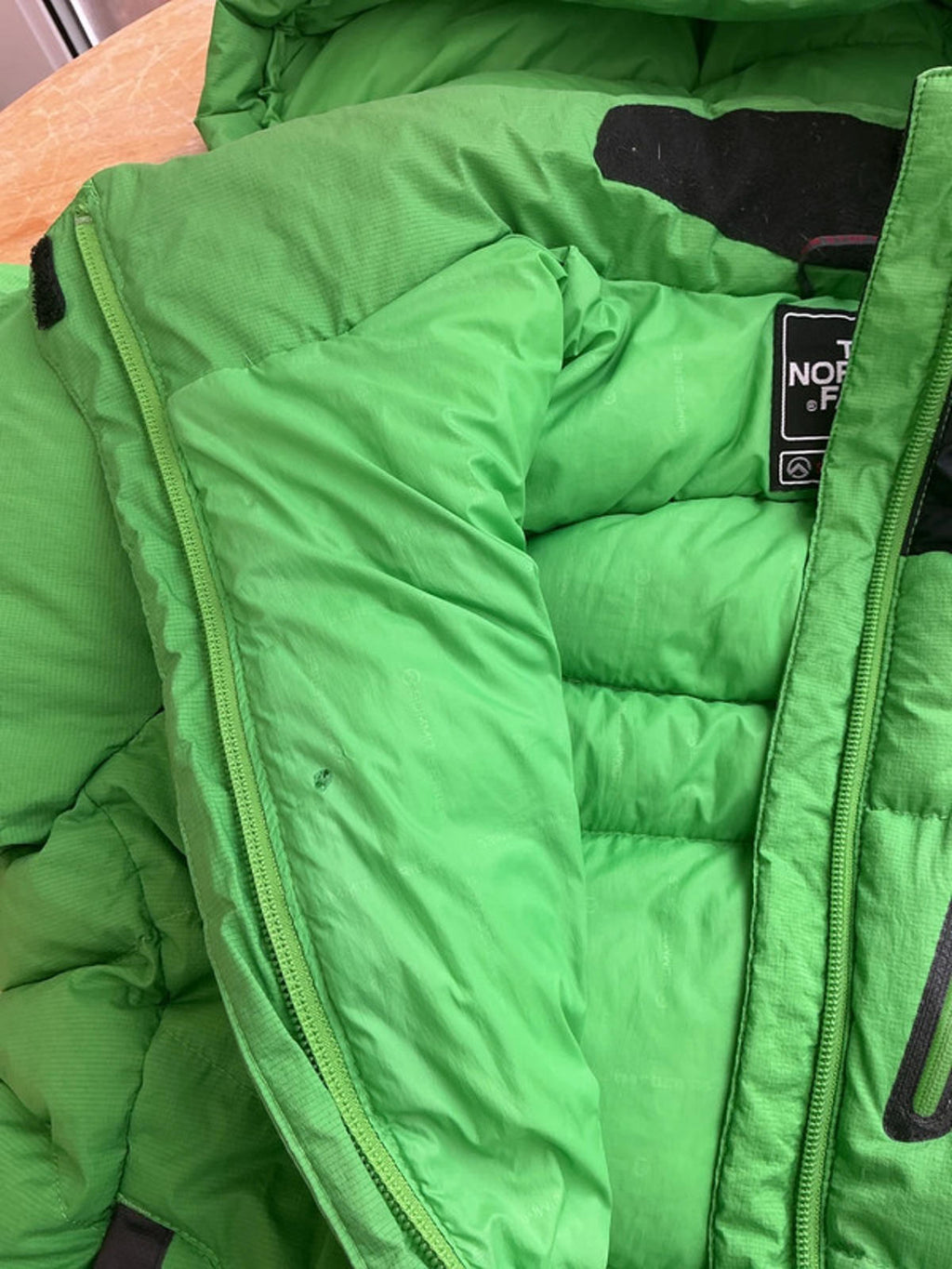 The North Face Women's Summit Series 800 Fill Down Puffer Jacket Green Black VGC