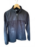 Fila Sport Black Fleece Jacket Size S Lightweight Warm Casual Zip Up