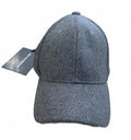Maniere De Voir Grey Wool Blend Baseball Cap Adjustable Back Strap Hat
