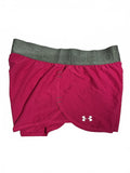 Under Armour Women's Activewear Shorts Pink with Grey Waistband