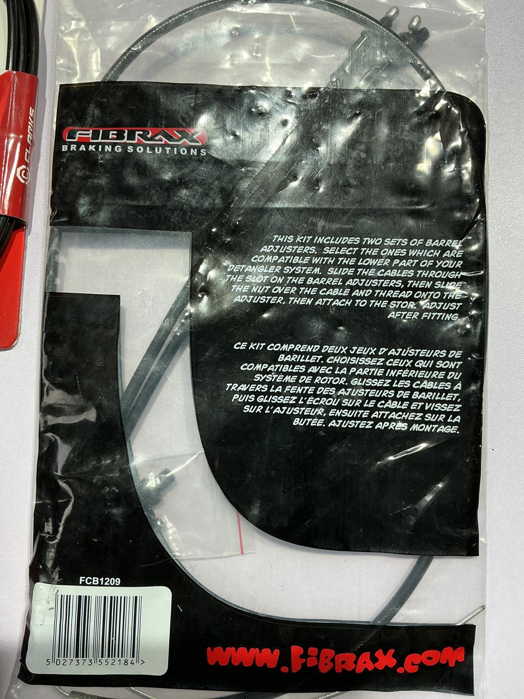 Fibrax BMX Rotation Lower Cable/Two Clarks Gear cable