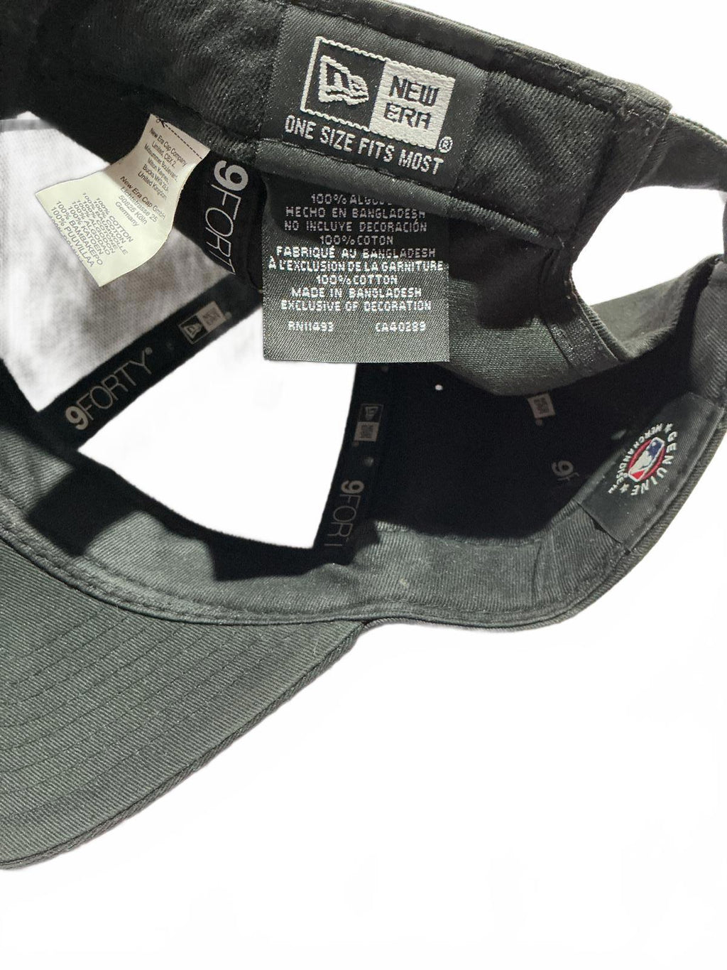 New Era 9FORTY Adjustable Black Baseball Cap Hat Size One Size Fits All