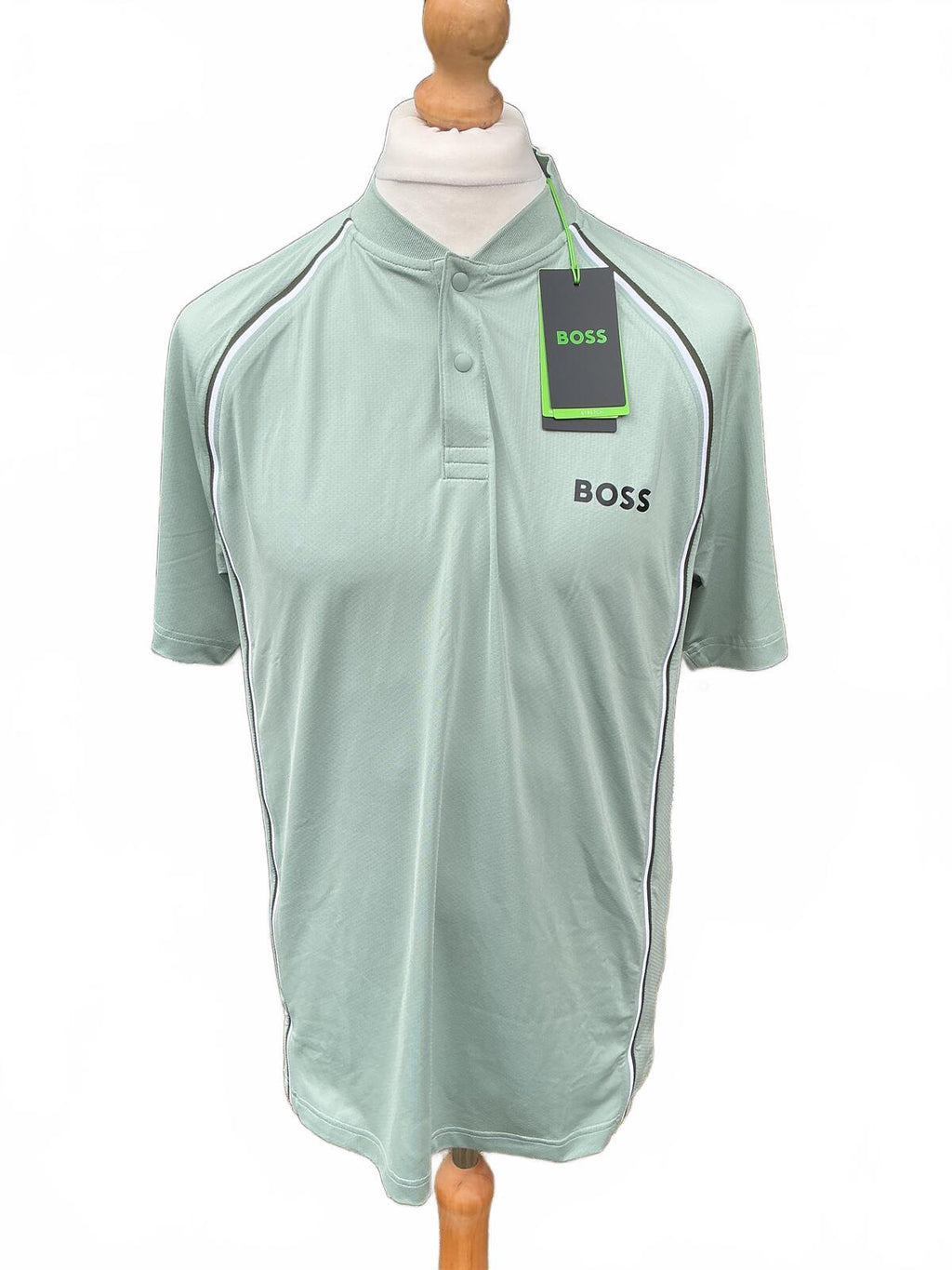 BOSS Men's Polo Shirt Light Green Size Regular Xl Casual Sportswear Golfwear