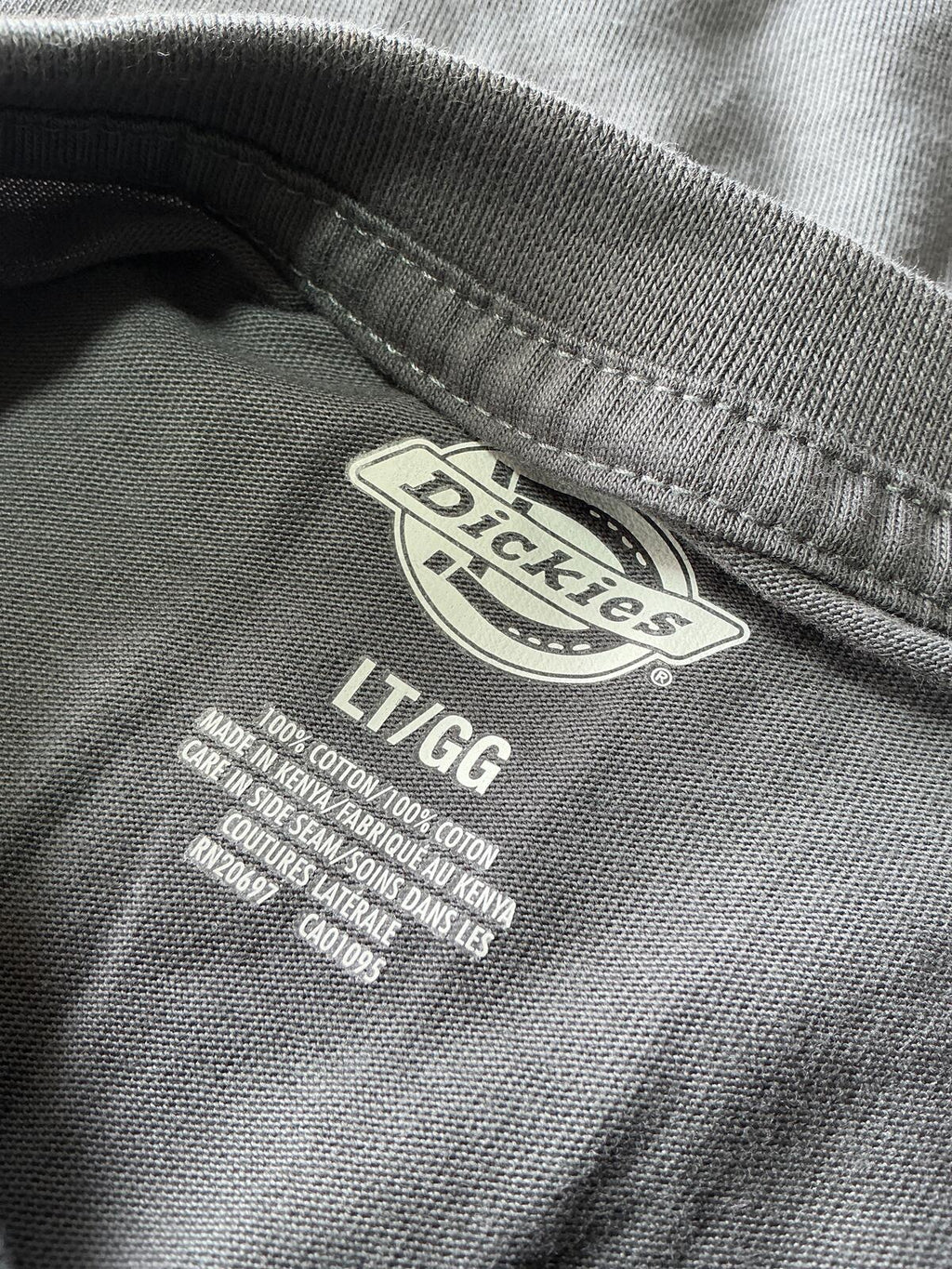 Dickies Regular M Tall Grey Pocket T-Shirt Casual Workwear Comfortable Fit