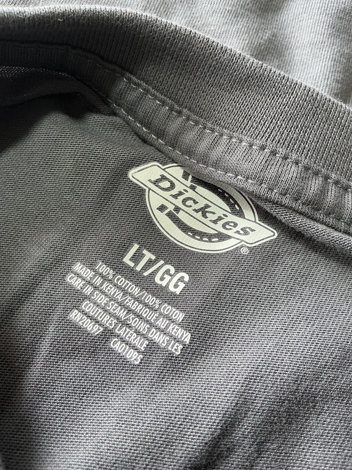 Dickies Regular M Tall Grey Pocket T-Shirt Casual Workwear Comfortable Fit