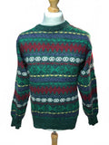 Vintage Men's Patterned Wool Sweater