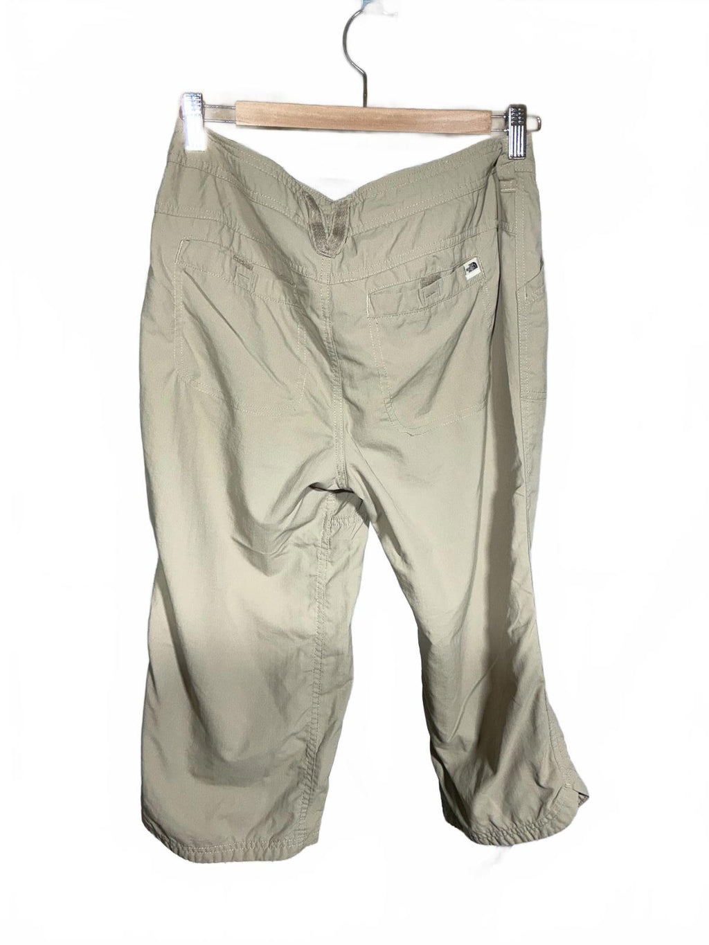 The North Face Ladies Casual Beige Drawstring Cropped Pants