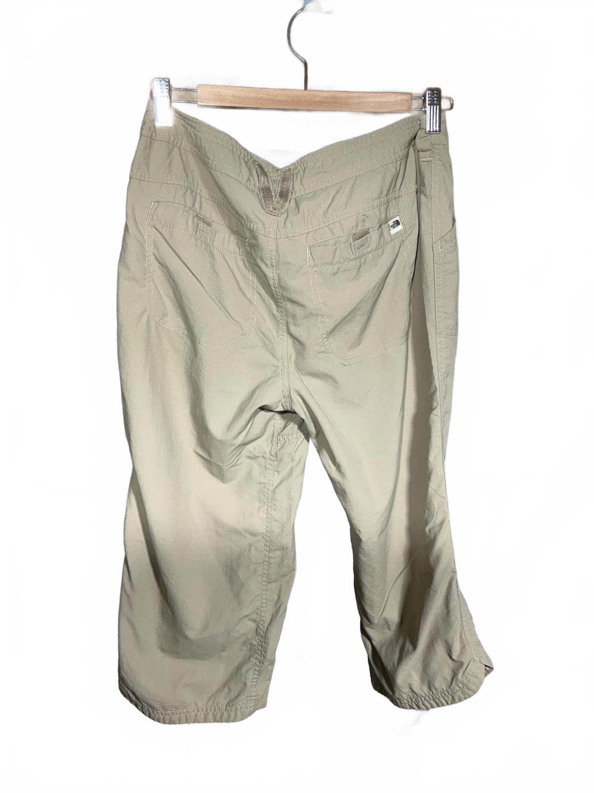 The North Face Ladies Casual Beige Drawstring Cropped Pants