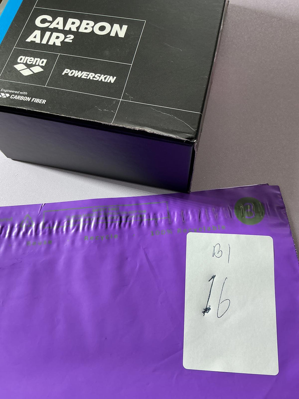 Arena Carbon Air2 Powerskin Racing Swimsuit Size 22