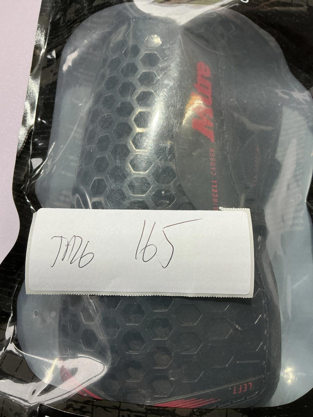 Mitre Aircell Carbon Slip Shin Guards Size L