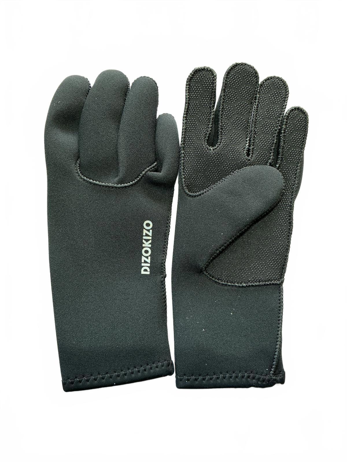 Dizokizo Black Diving Gloves Size M for Water Sports and Diving