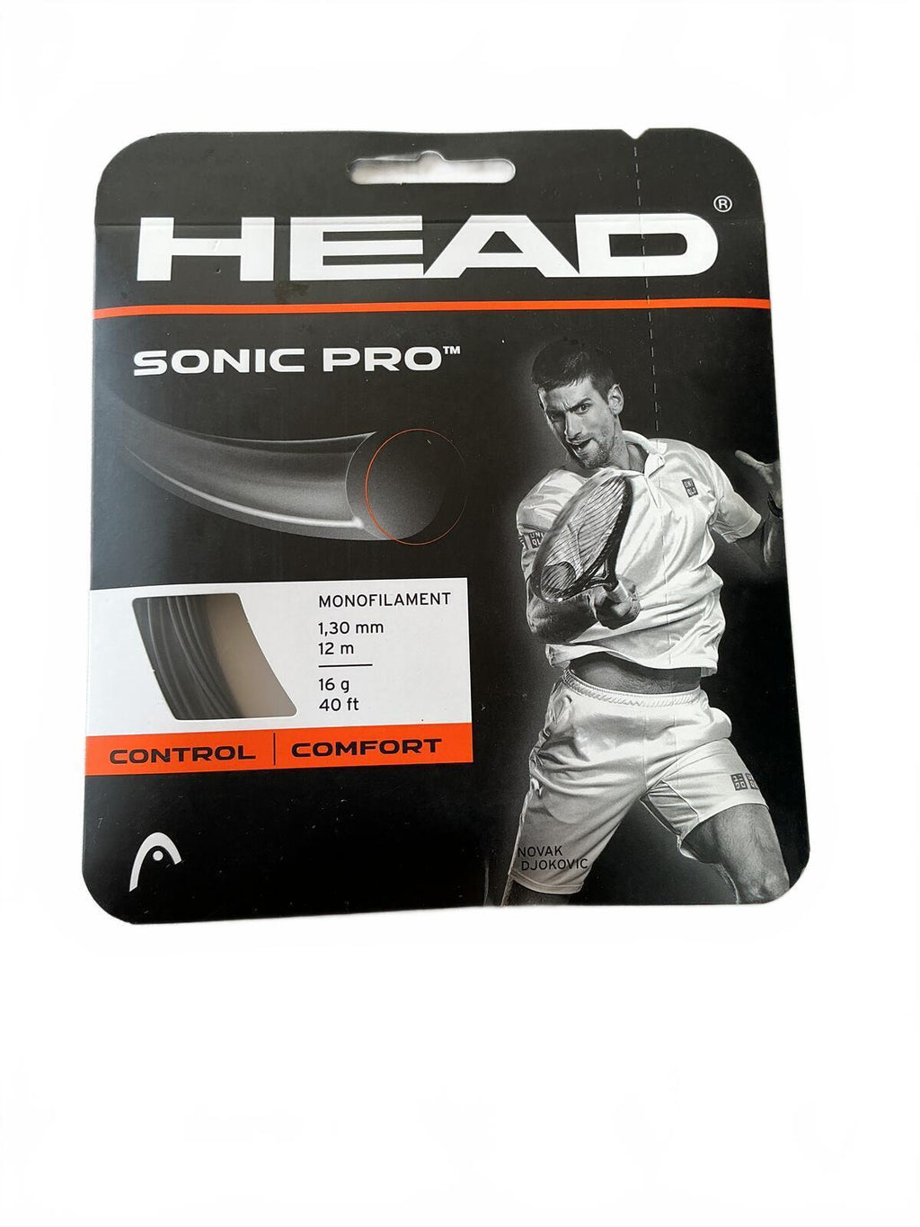 HEAD Sonic Pro Monofilament Tennis String 1.30 mm 12 m Black