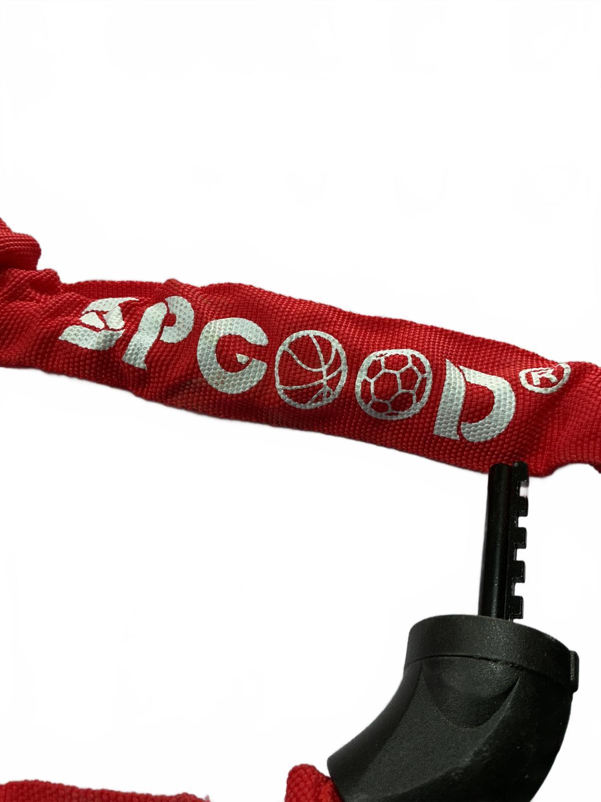 Optio Cycle Mini Luftpumpe Pocket Mini Pump Bicycle Pump with Lock and Red Chain