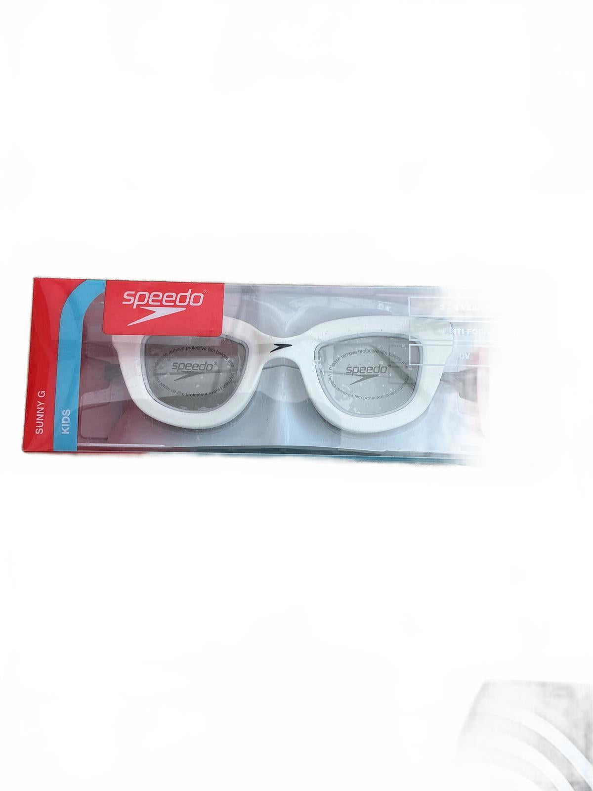 Speedo Sunny G Kids Swim Goggles White Size 3-6 Years Anti-Fog UV Protection
