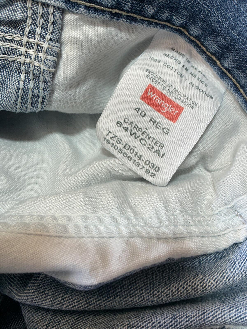 Wrangler Denim Carpenter Shorts Size Waist 40 in. Casual Workwear