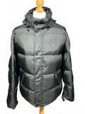 Men's Black Polo Ralph Lauren Puffer Jacket with Hood