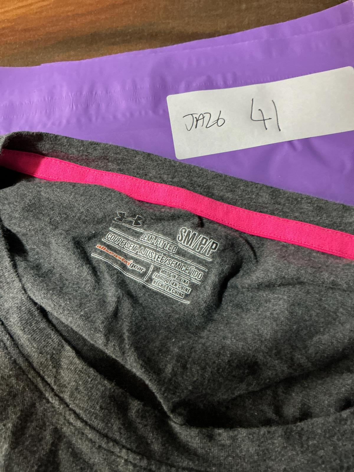 Under Armour Women's One Woman Army Long Sleeve T-Shirt Grey Pink