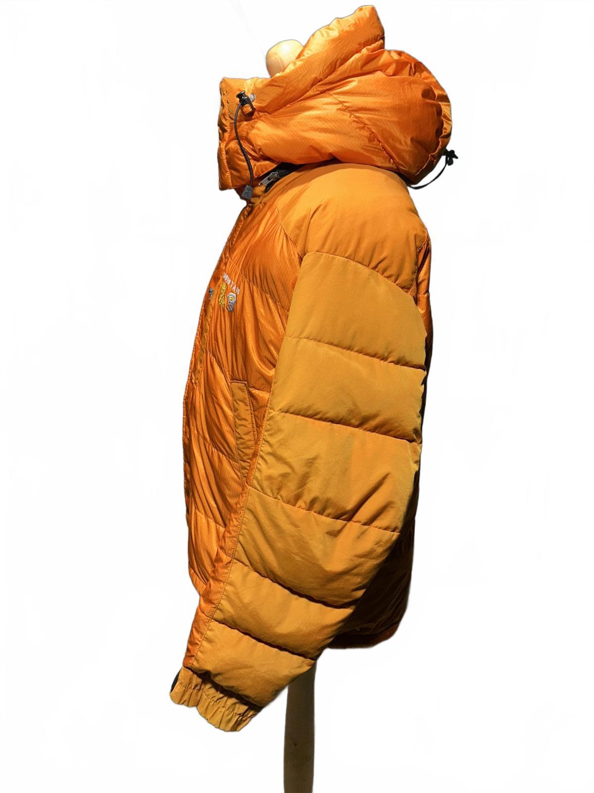 Mountain Hardwear Men's Orange Puffer Jacket with Hood