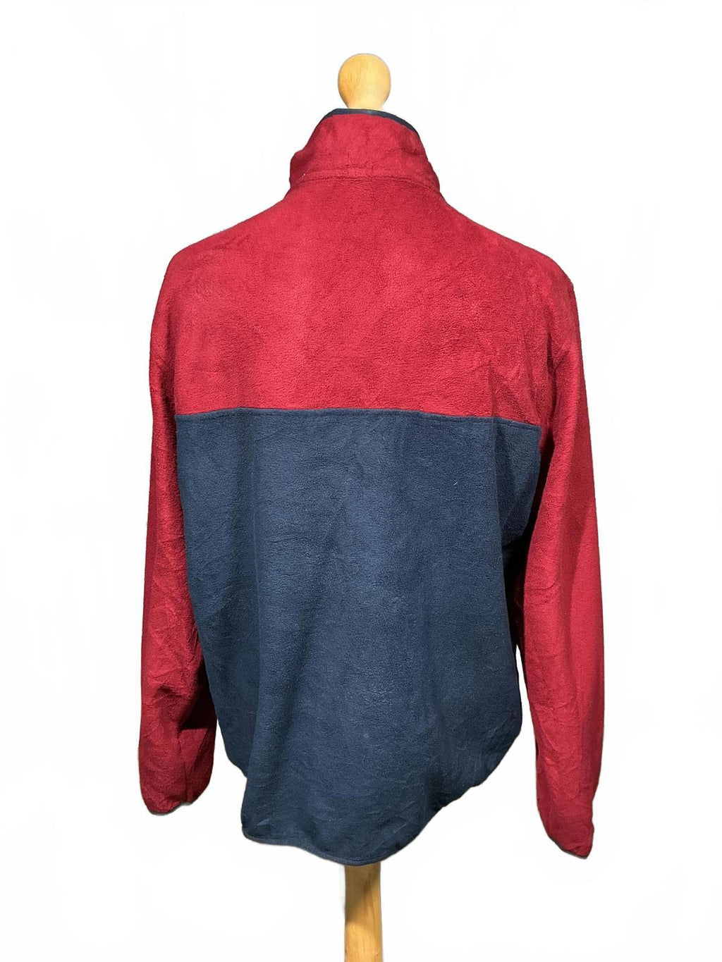 Lands' End Men's Two-Tone Fleece Pullover Jacket