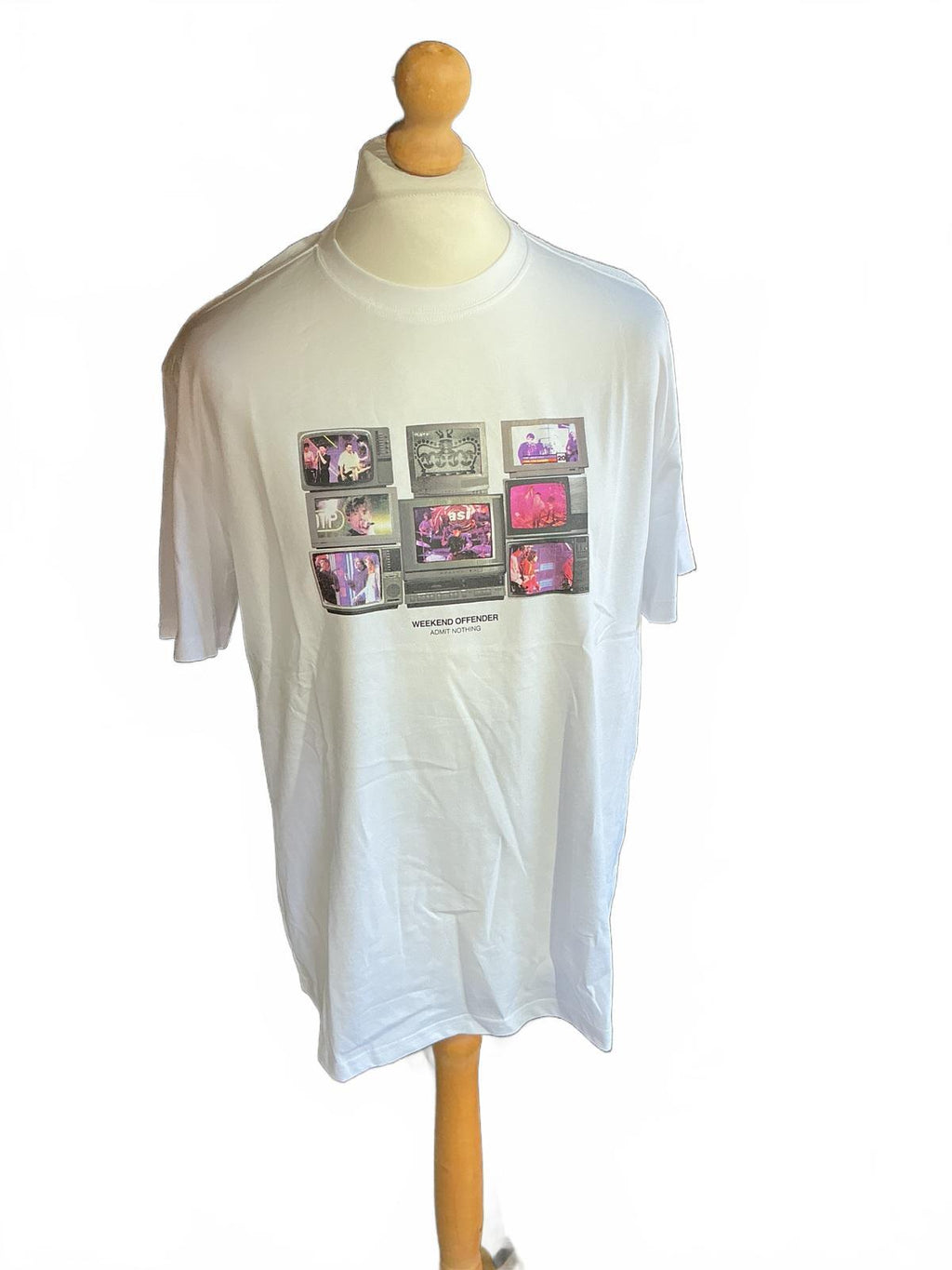 *NEW* Weekend Offender Vision White Graphic T-Shirt XL Casual Streetwear