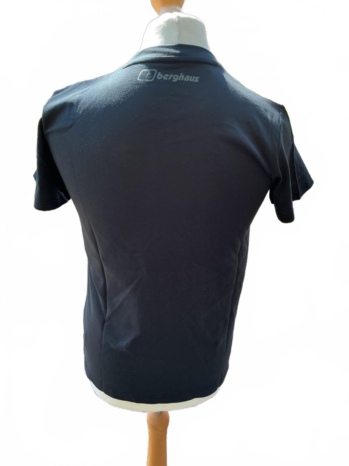 *NEW* Berghaus Mountain Strike Tee Black/Neon Green T-Shirt Size XS