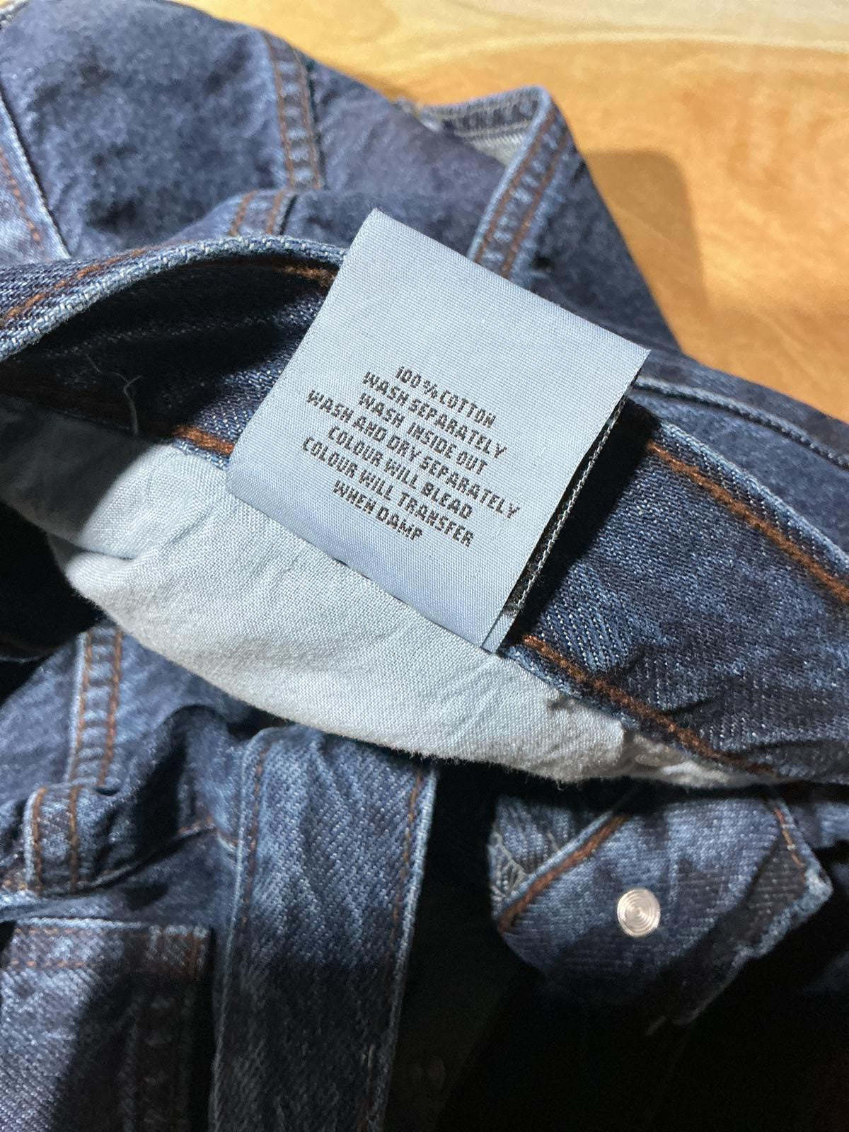 Euro Denim Blue Denim Jeans Waist 44 in. Length 27 in.