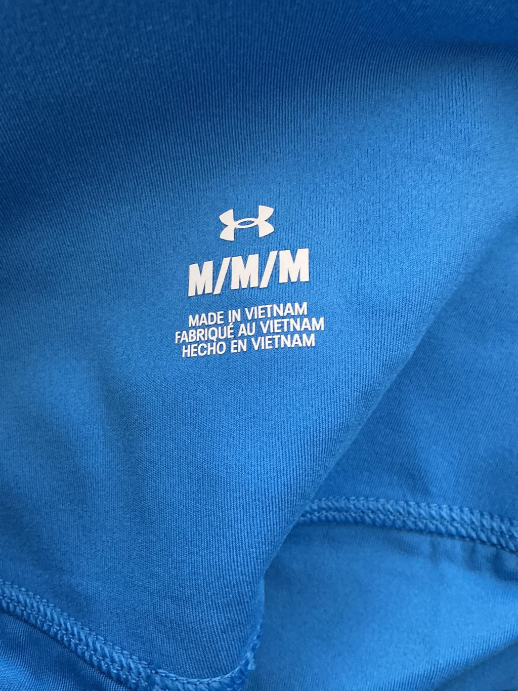 Under Armour Women's Blue Colour Block Leggings Size Regular M