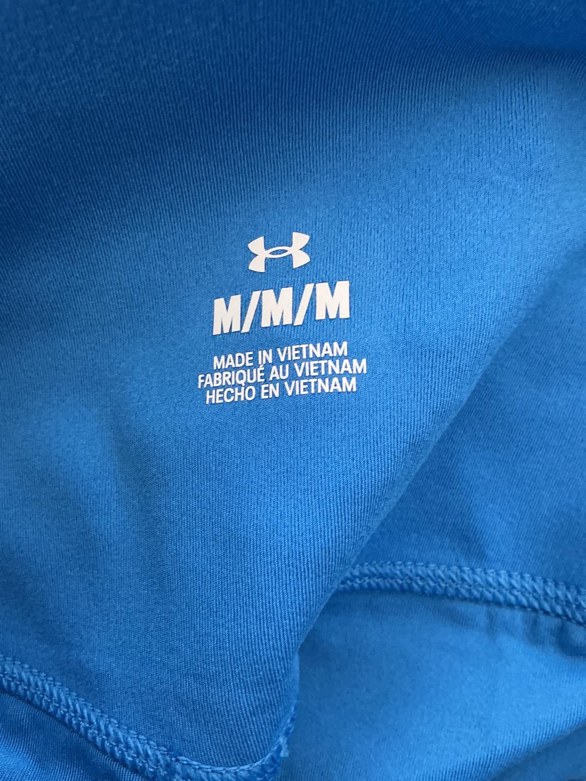 Under Armour Women's Blue Colour Block Leggings Size Regular M