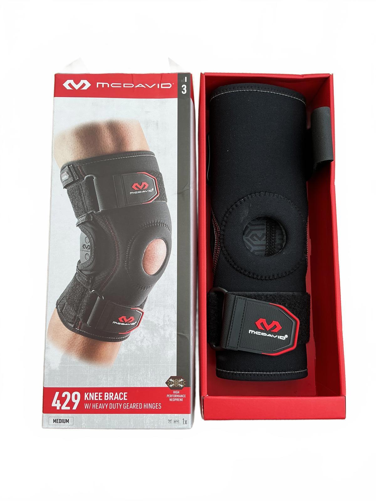 McDavid 429 Knee Brace with Heavy Duty Geared Hinges Medium Size Support