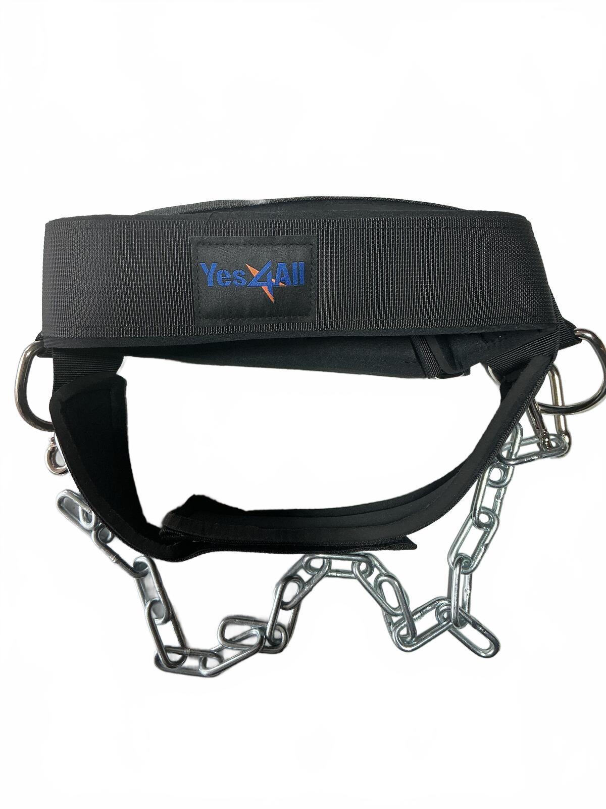 Yes4All Neck Harness with Chain for Weight Training and Exercise