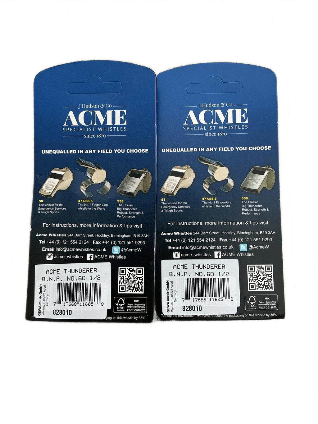 ACME Thunderer Official Referee Whistle Size 60 1/2