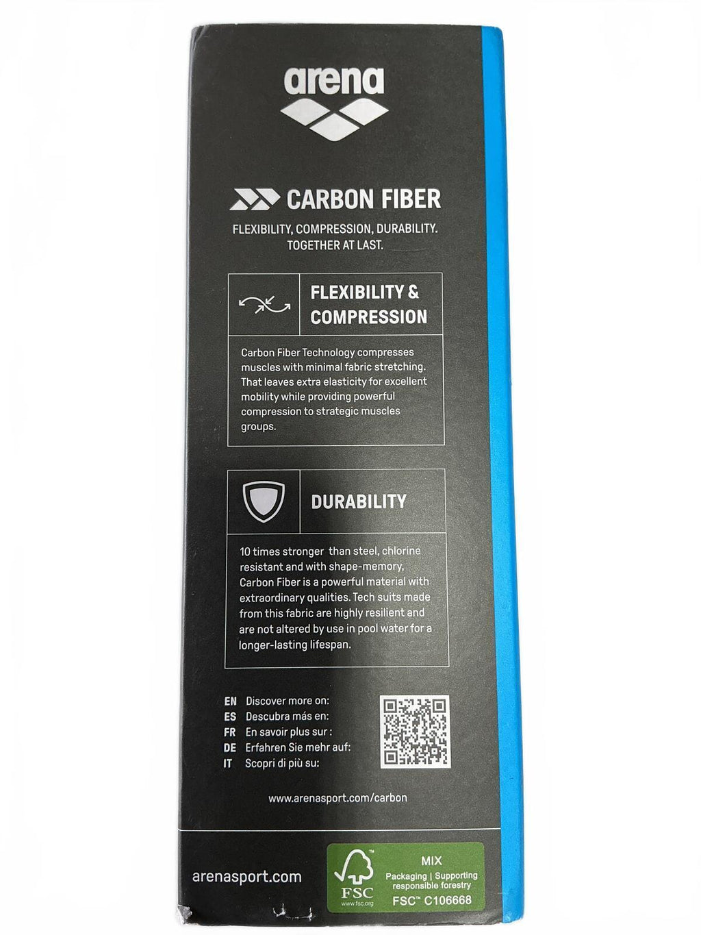 *NEW* Arena Carbon Air2 Women's Racing Swimsuit UK 34 Blue/Black