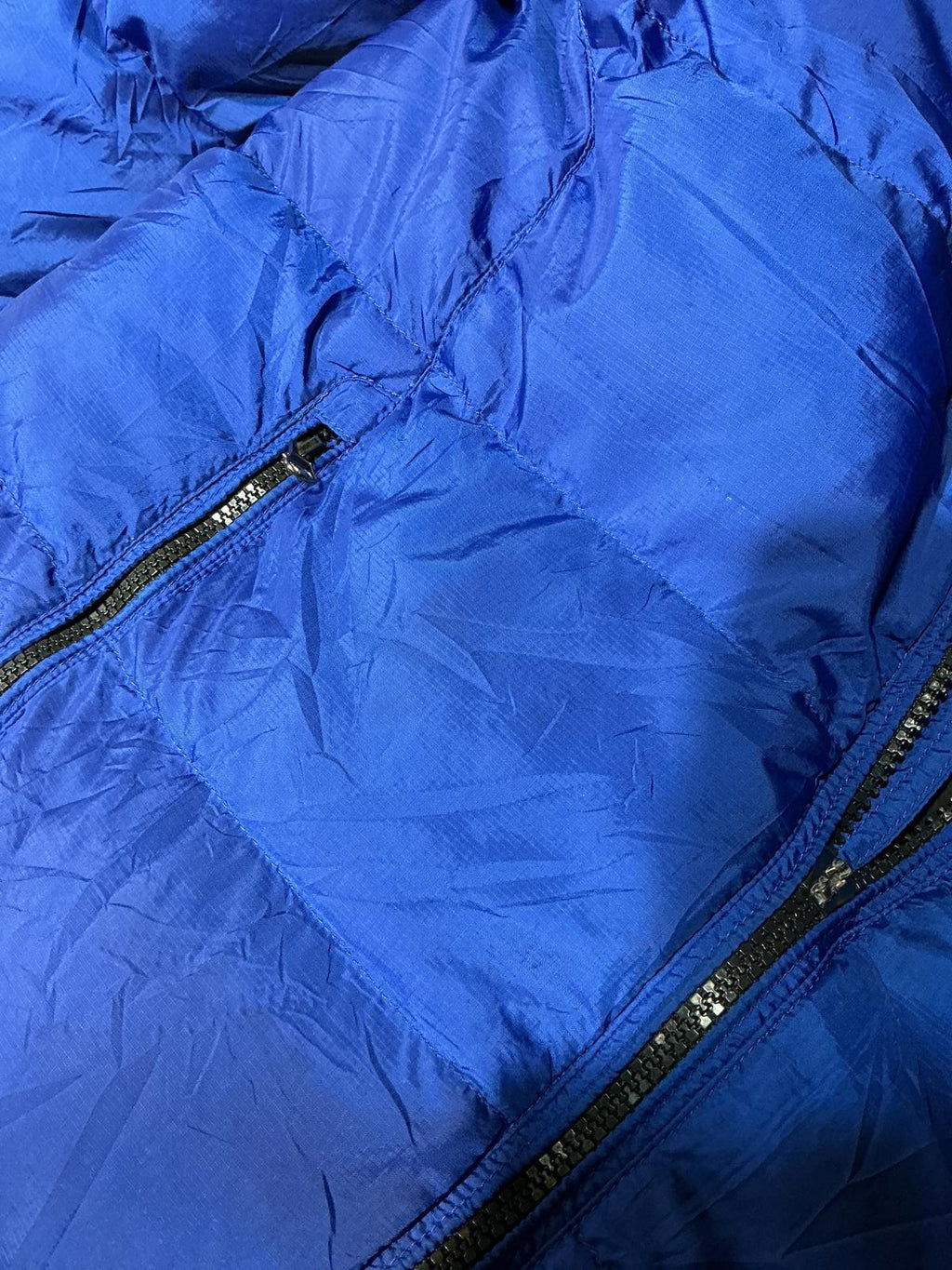 Polo Ralph Lauren Men's Puffer Jacket Full Zip High Collar Blue Good