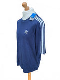 Adidas Originals Navy Blue T-Shirt with White Stripes Size M Casual Sportswear